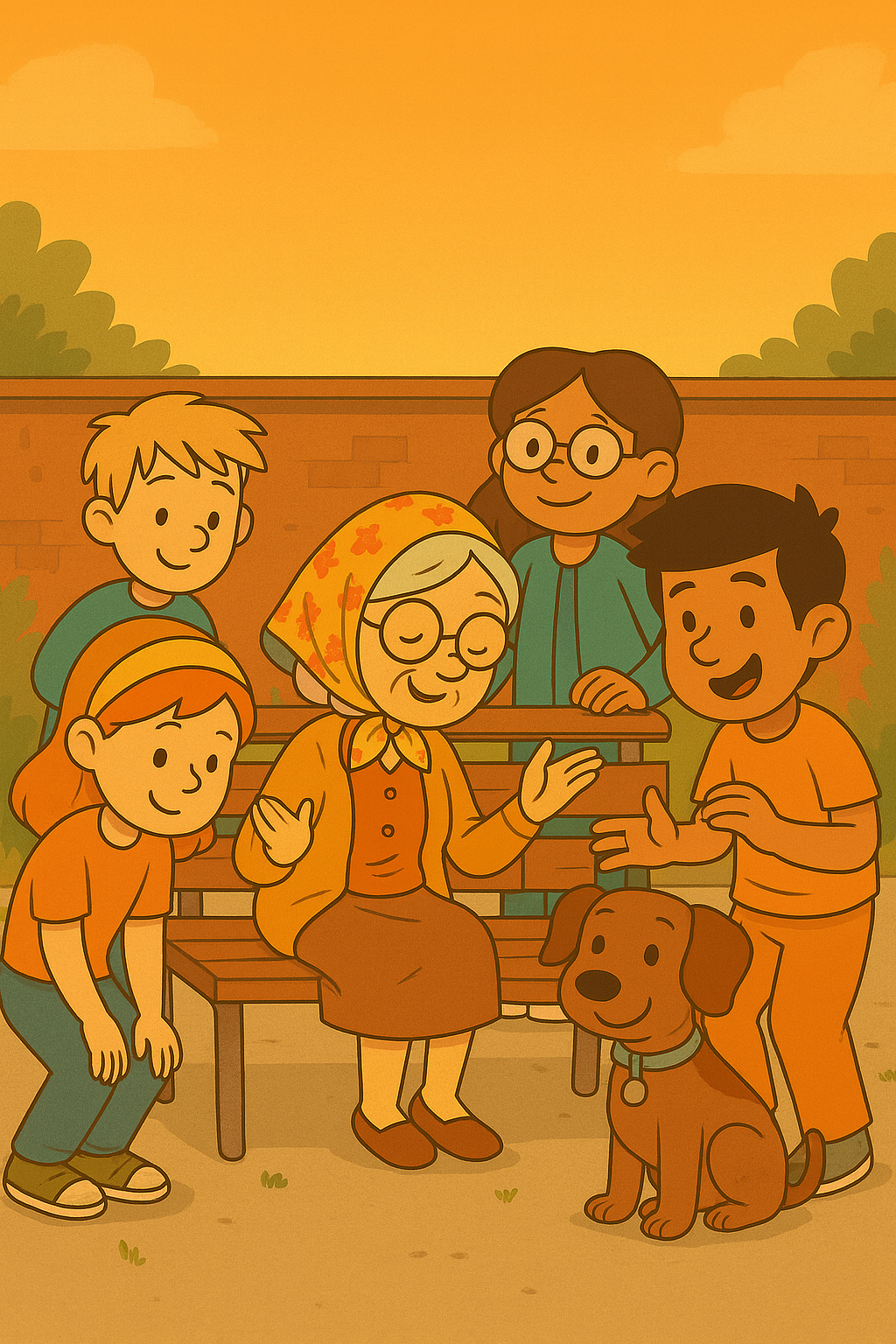 Ilustracja bajki Sekret babci Jadzi