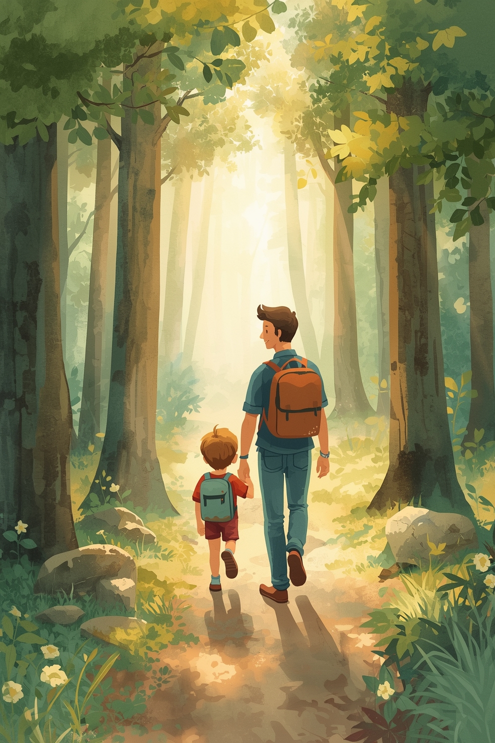 Ilustracja bajki Wycieczka do lasu